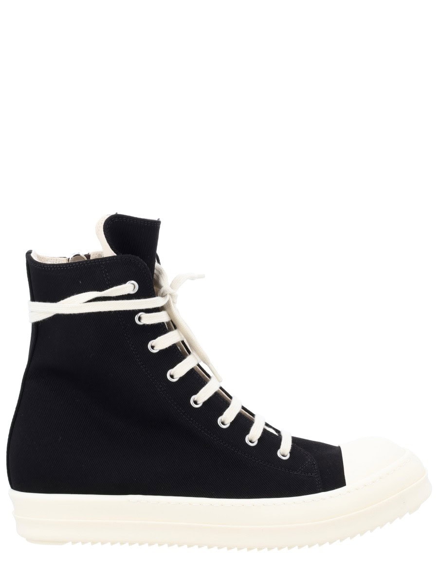 RICK OWENS DRKSHDW HIGH DENIM SNEAKER