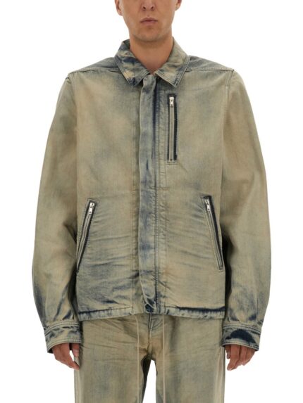 RICK OWENS DRKSHDW JACKET WITH CONCEALED ZIPPER