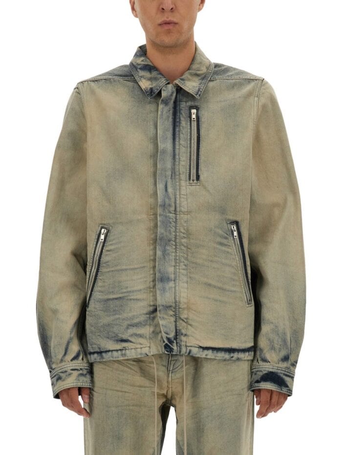 RICK OWENS DRKSHDW JACKET WITH CONCEALED ZIPPER