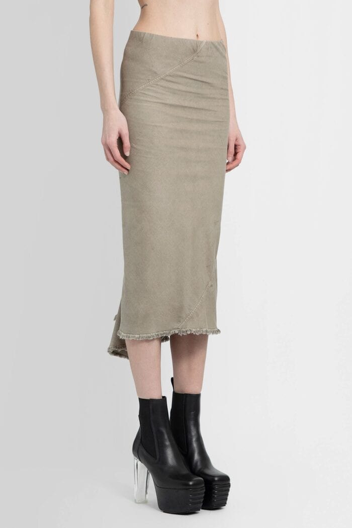 RICK OWENS DRKSHDW Knee Bias Skirt