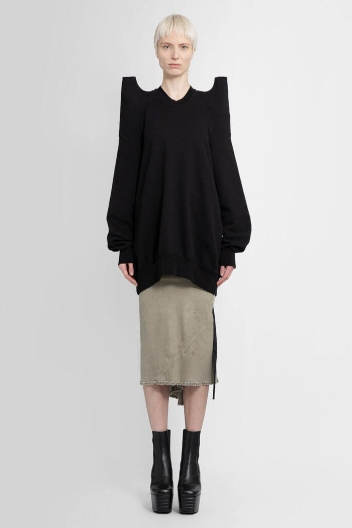 RICK OWENS DRKSHDW Knee Bias Skirt