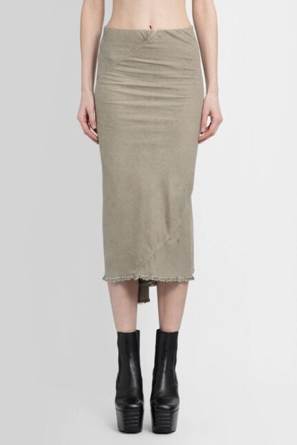 RICK OWENS DRKSHDW Knee Bias Skirt