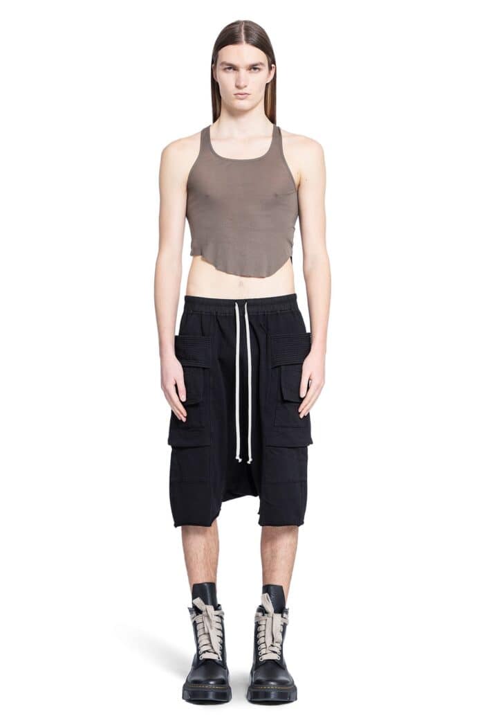 RICK OWENS DRKSHDW Lido Basic Cropped Tank