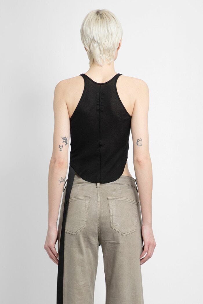 RICK OWENS DRKSHDW Lido Basic Tank In Cotton Gauze Jersey