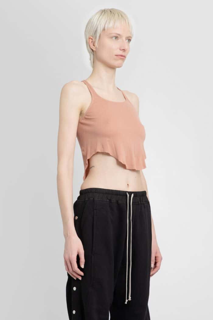 RICK OWENS DRKSHDW Lido Basic Tank In Cotton Gauze Jersey