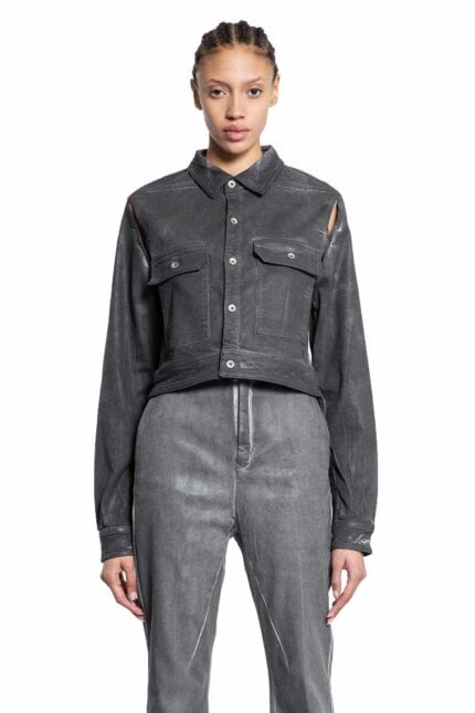 RICK OWENS DRKSHDW Lido Cropped Cape Jacket