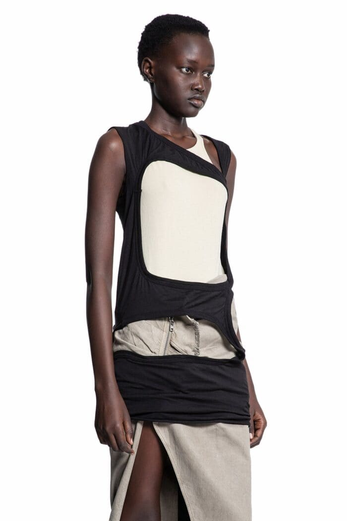 RICK OWENS DRKSHDW Lido Membrane In Cotton Gauze Jersey