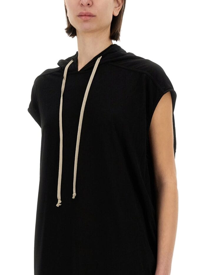 RICK OWENS DRKSHDW LONG DRESS WITH HOOD