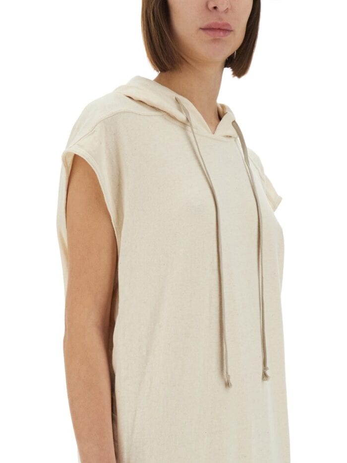 RICK OWENS DRKSHDW LONG DRESS WITH HOOD