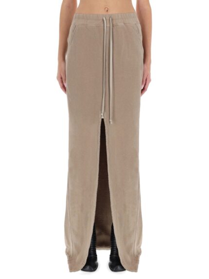 RICK OWENS DRKSHDW LONG "PHILEG PILLAR" SKIRT