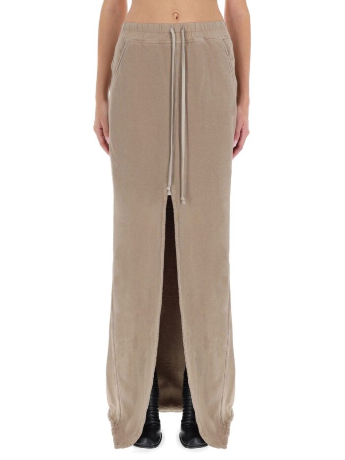 RICK OWENS DRKSHDW LONG "PHILEG PILLAR" SKIRT