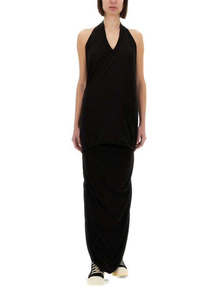 RICK OWENS DRKSHDW "PILLAR" MAXI SKIRT