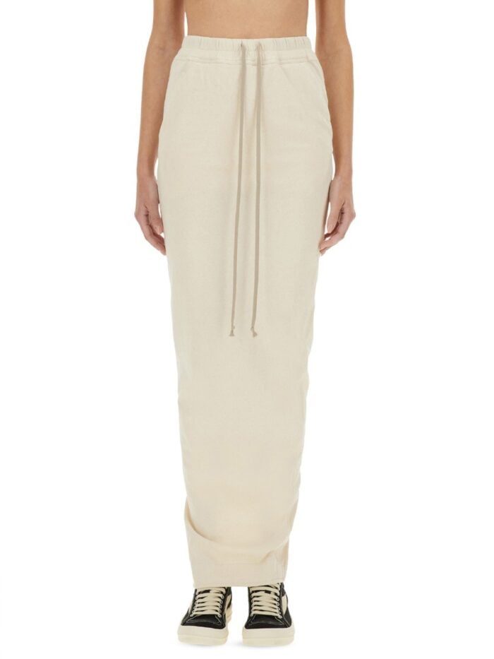 RICK OWENS DRKSHDW "PILLAR" MAXI SKIRT