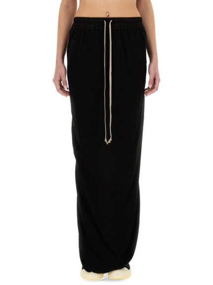 RICK OWENS DRKSHDW "PILLAR" MAXI SKIRT
