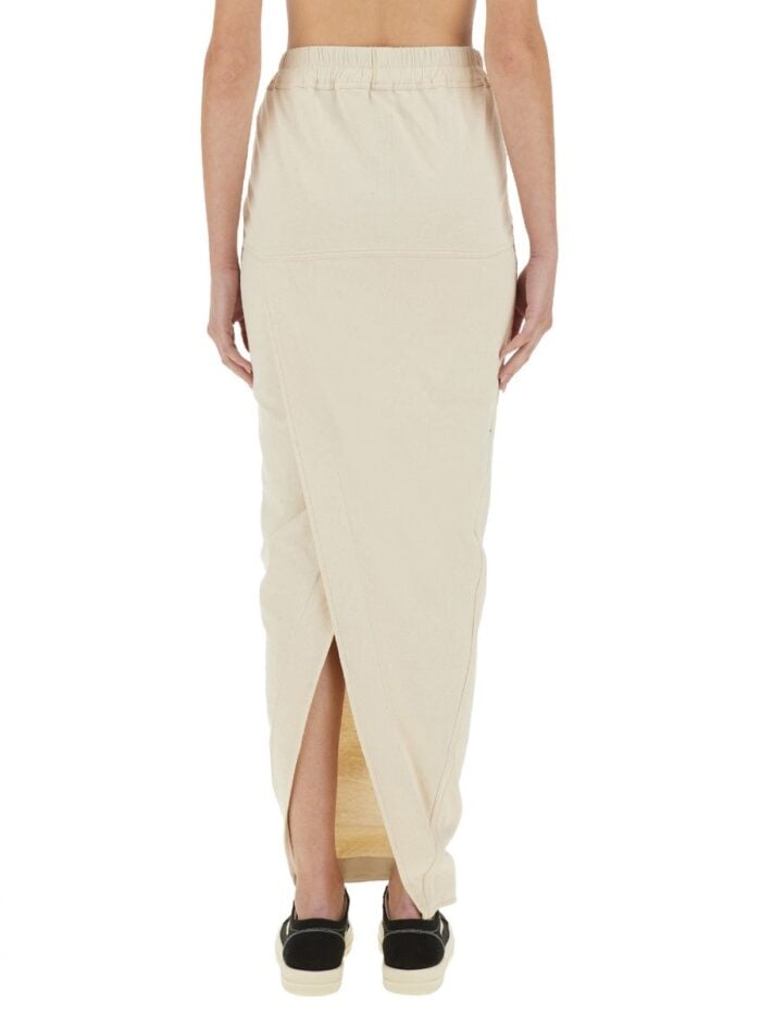 RICK OWENS DRKSHDW "PILLAR" MAXI SKIRT