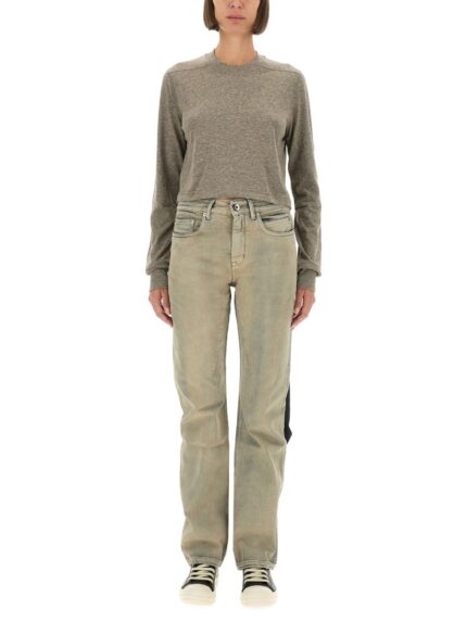 RICK OWENS DRKSHDW T-SHIRT "LS CROPPED SMALL LEVEL T"