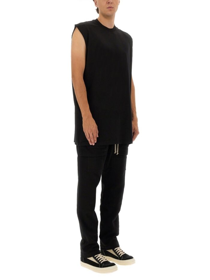 RICK OWENS DRKSHDW "TARP T" PLUSH T-SHIRT