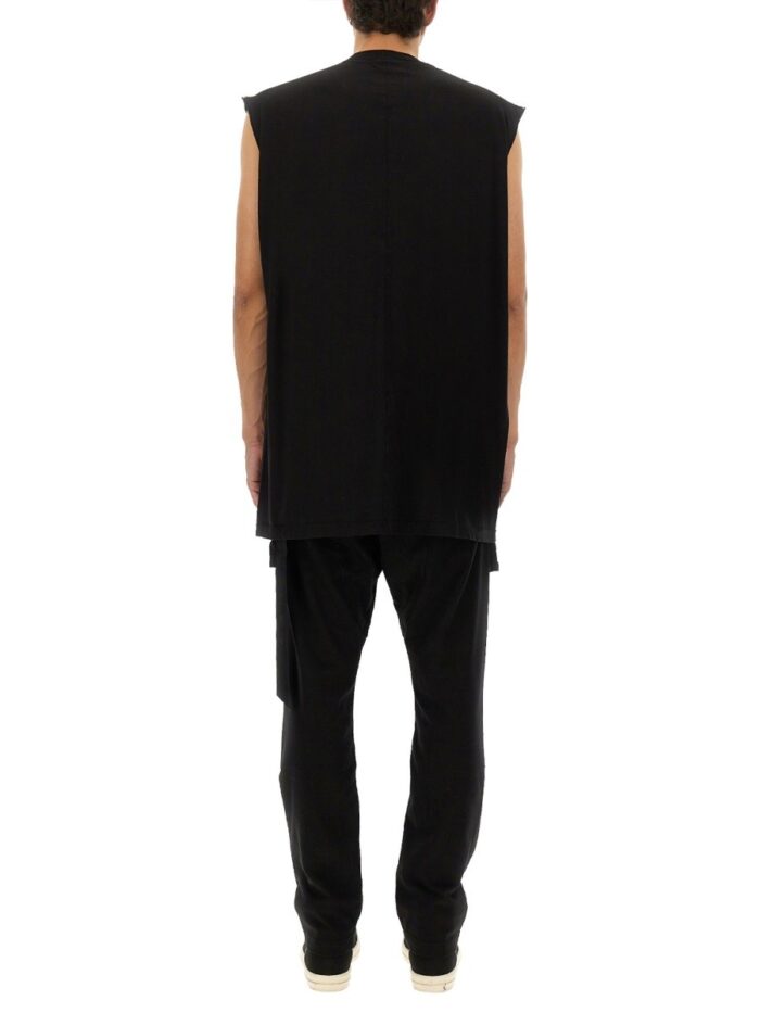 RICK OWENS DRKSHDW "TARP T" PLUSH T-SHIRT