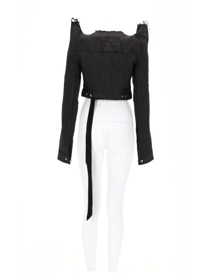 RICK OWENS DRKSHDW "TEC TRUCKER" DENIM JACKET