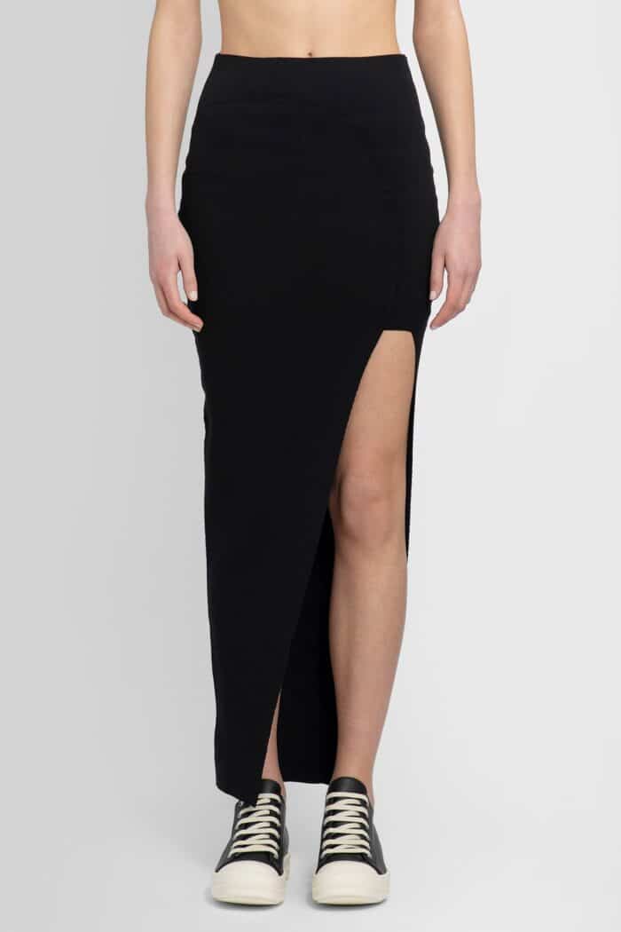 RICK OWENS Edfu Theresa Skirt In Stretch Viscose Knit