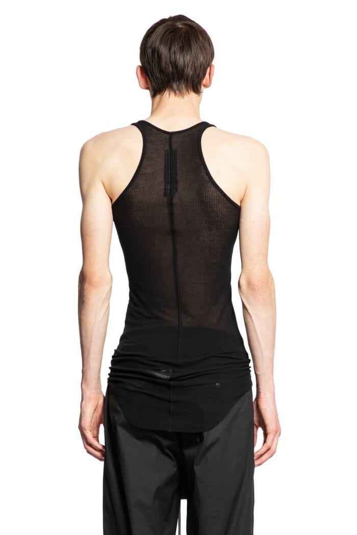 RICK OWENS Forever Basic Rib Tank In Viscose Silk Rib Jersey