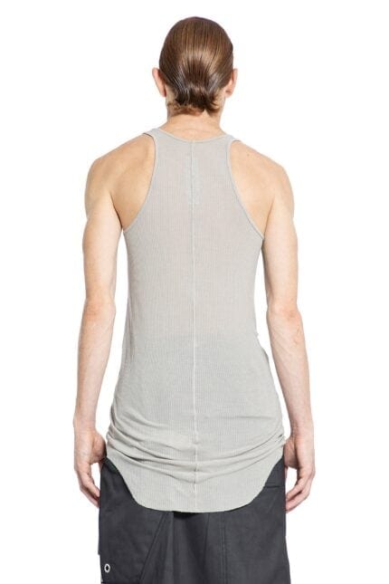 RICK OWENS Forever Basic Rib Tank In Viscose Silk Rib Jersey