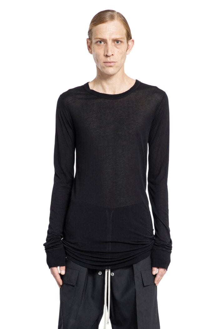 RICK OWENS Forever Rib Long Sleeve Tee