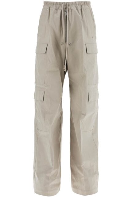 RICK OWENS Heavy Poplin Cargo Pants With Belas