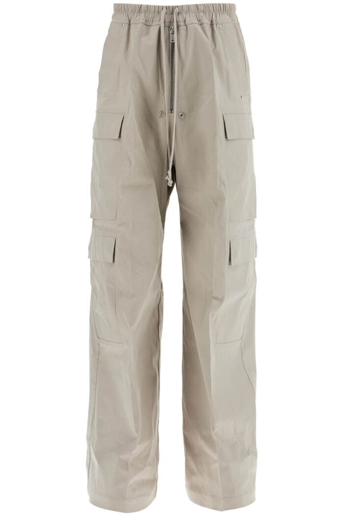 RICK OWENS Heavy Poplin Cargo Pants With Belas