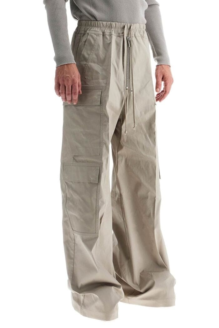 RICK OWENS Heavy Poplin Cargo Pants With Belas