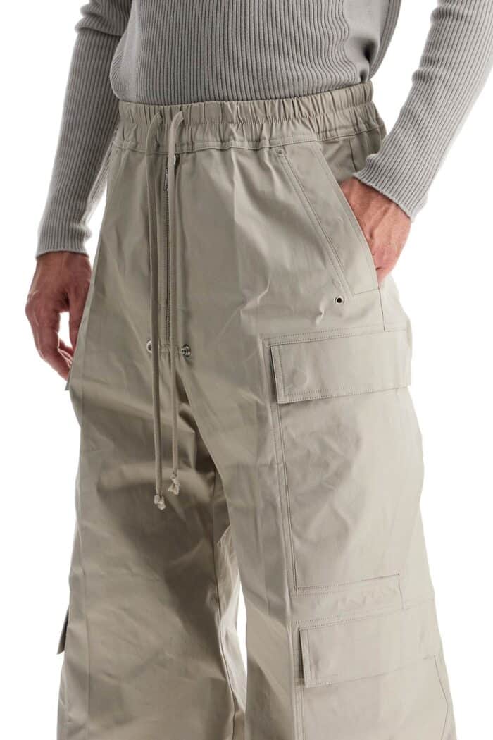 RICK OWENS Heavy Poplin Cargo Pants With Belas