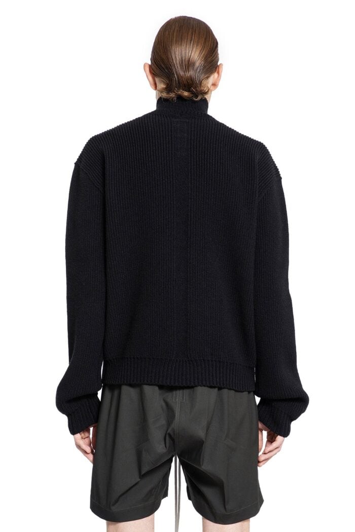 RICK OWENS Heavy Wool Knit Turtleneck Knitwear