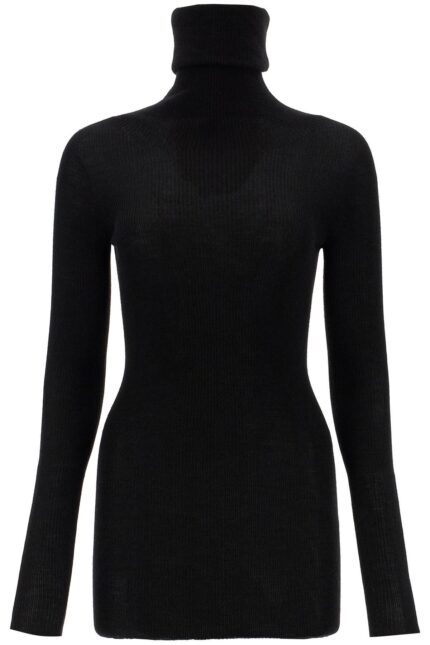 RICK OWENS High-neck Wool Pullover Sweater