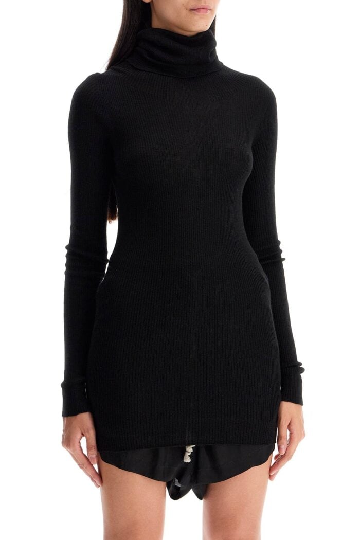 RICK OWENS High-neck Wool Pullover Sweater