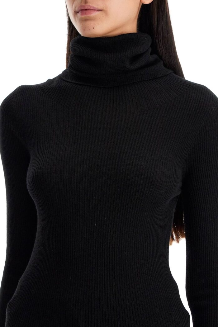 RICK OWENS High-neck Wool Pullover Sweater