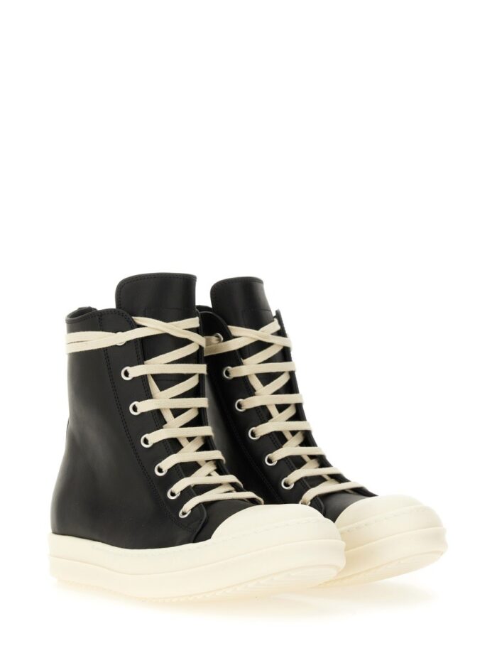 RICK OWENS HIGH SNEAKERS.
