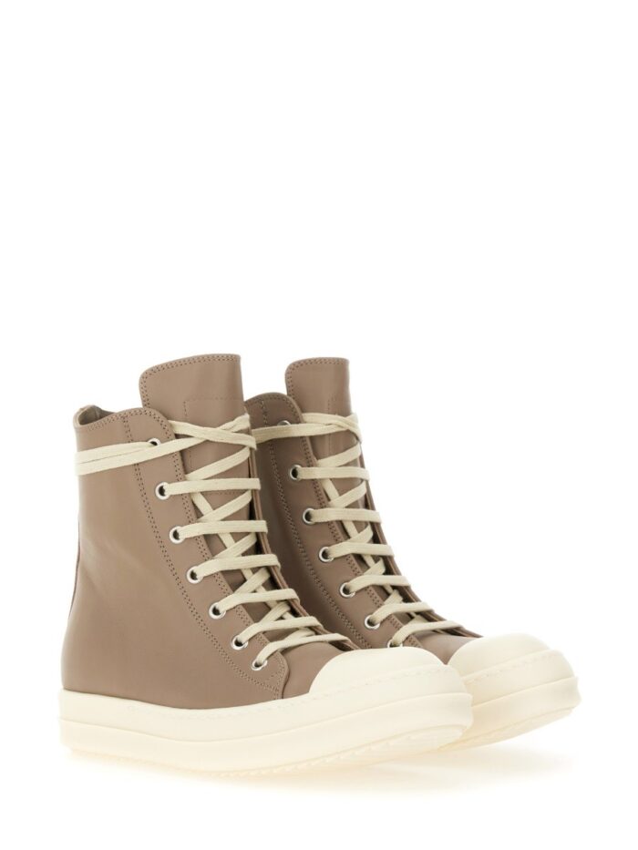 RICK OWENS HIGH SNEAKERS.