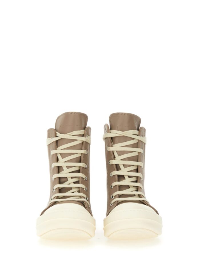 RICK OWENS HIGH SNEAKERS.