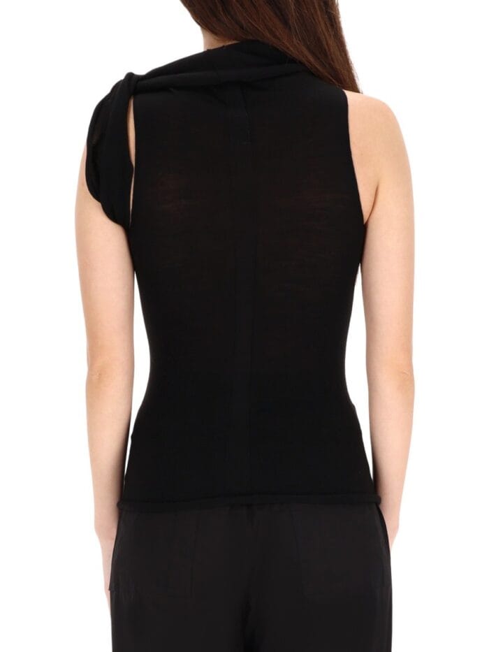 RICK OWENS KNIT "TWIST" TOP