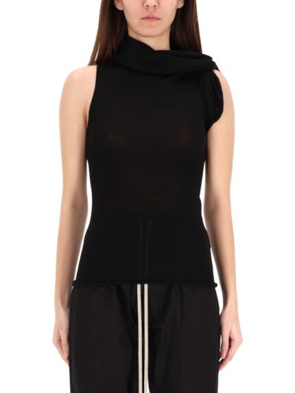 RICK OWENS KNIT "TWIST" TOP