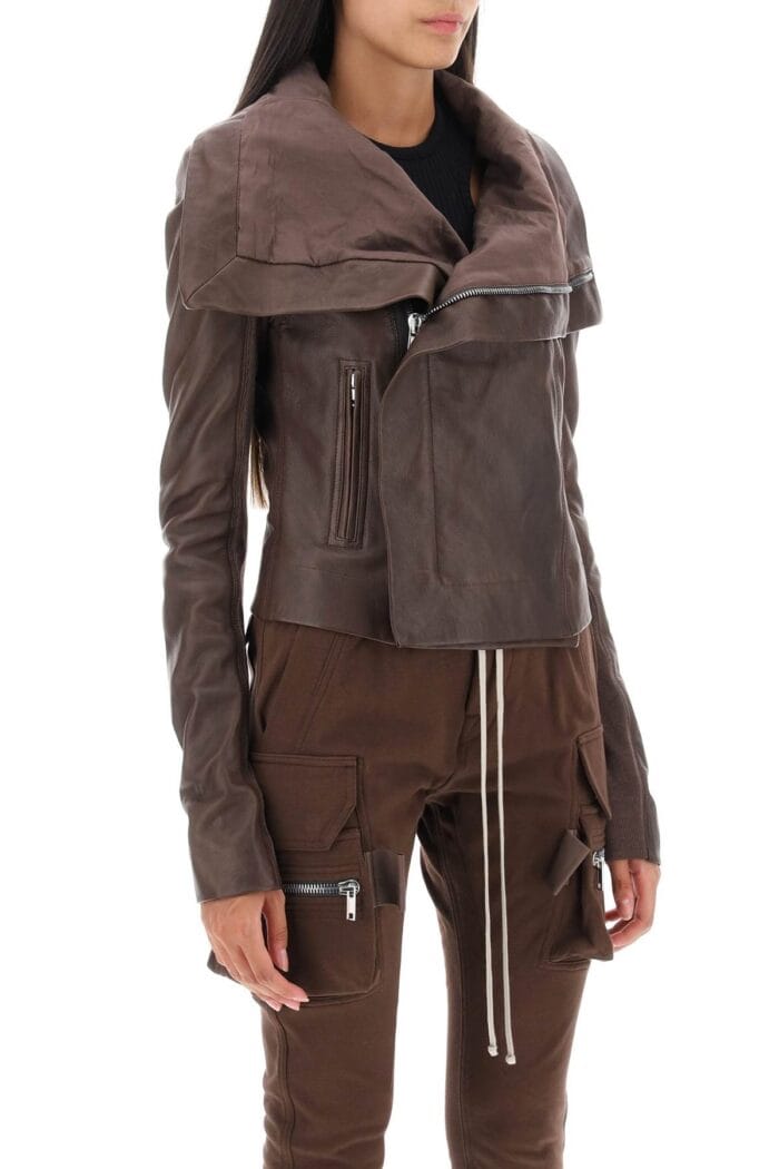 Rick Owens Lamb Leather Biker Jacket