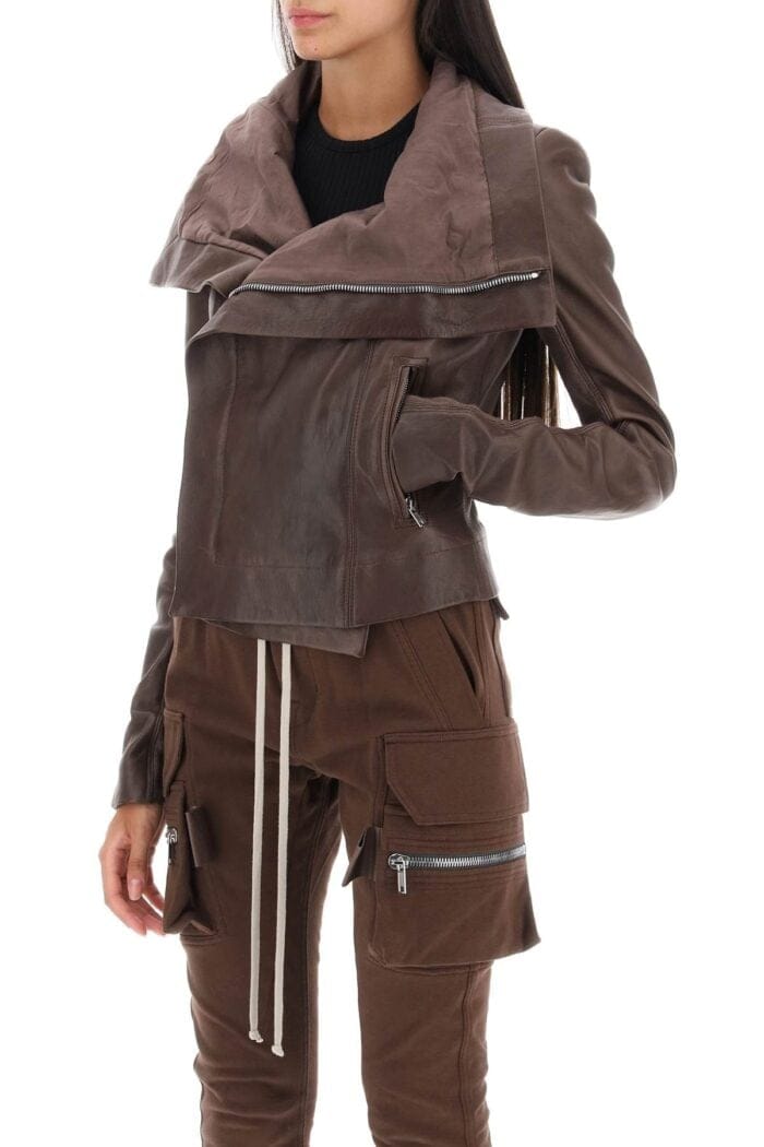 Rick Owens Lamb Leather Biker Jacket