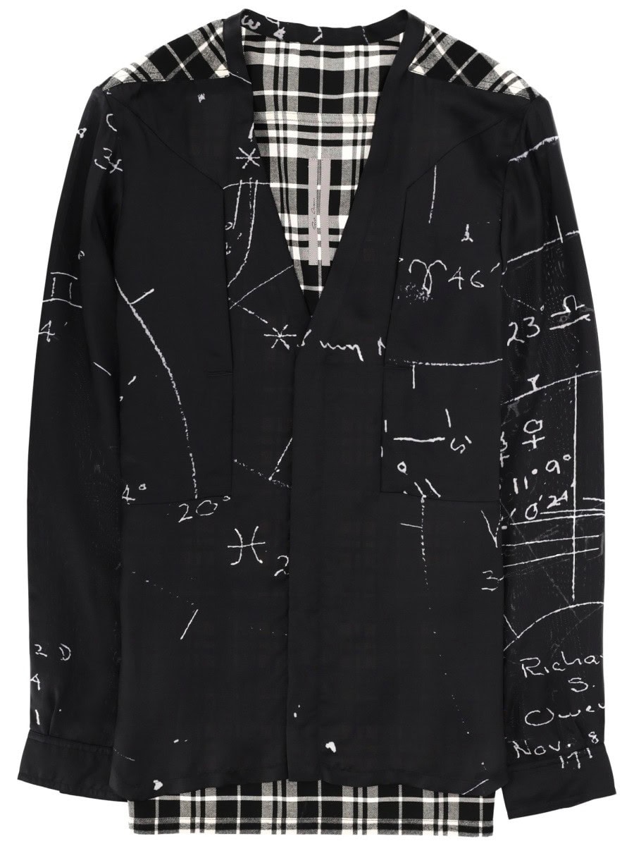 RICK OWENS "LARRY FOGPOCKET" SHIRT