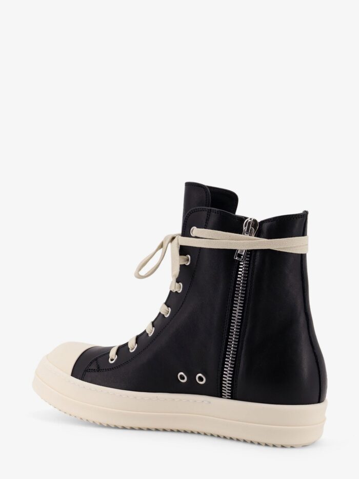RICK OWENS Leather High-top Sneakers