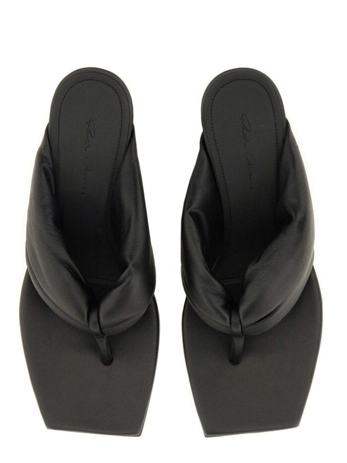 RICK OWENS LEATHER SANDAL