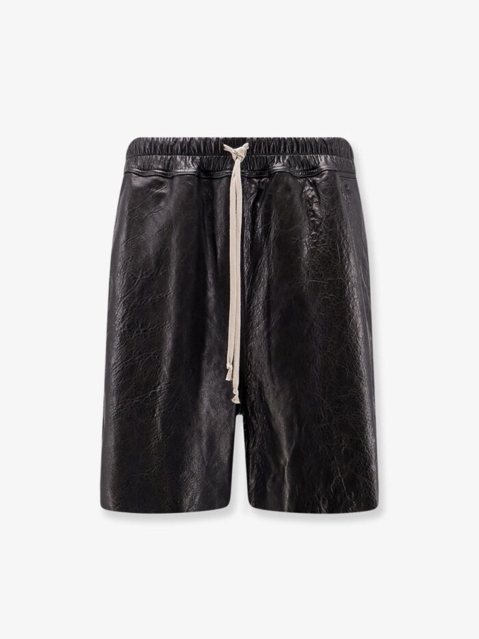 RICK OWENS Leather Shorts