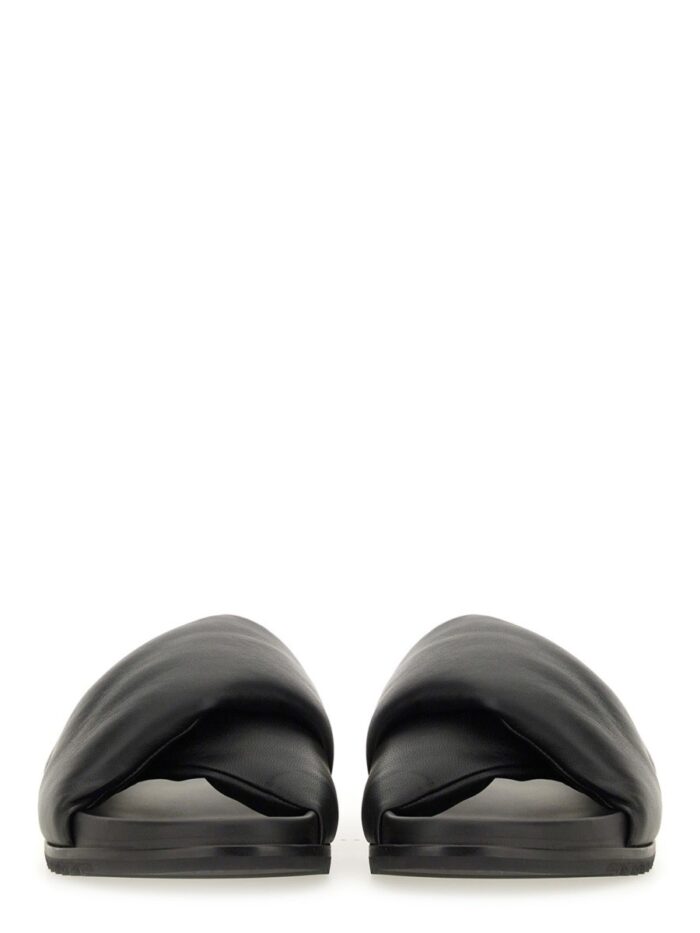 RICK OWENS LEATHER SLIDE SANDAL