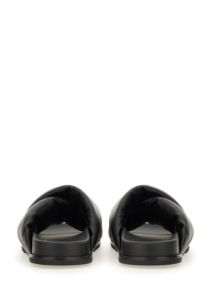 RICK OWENS LEATHER SLIDE SANDAL