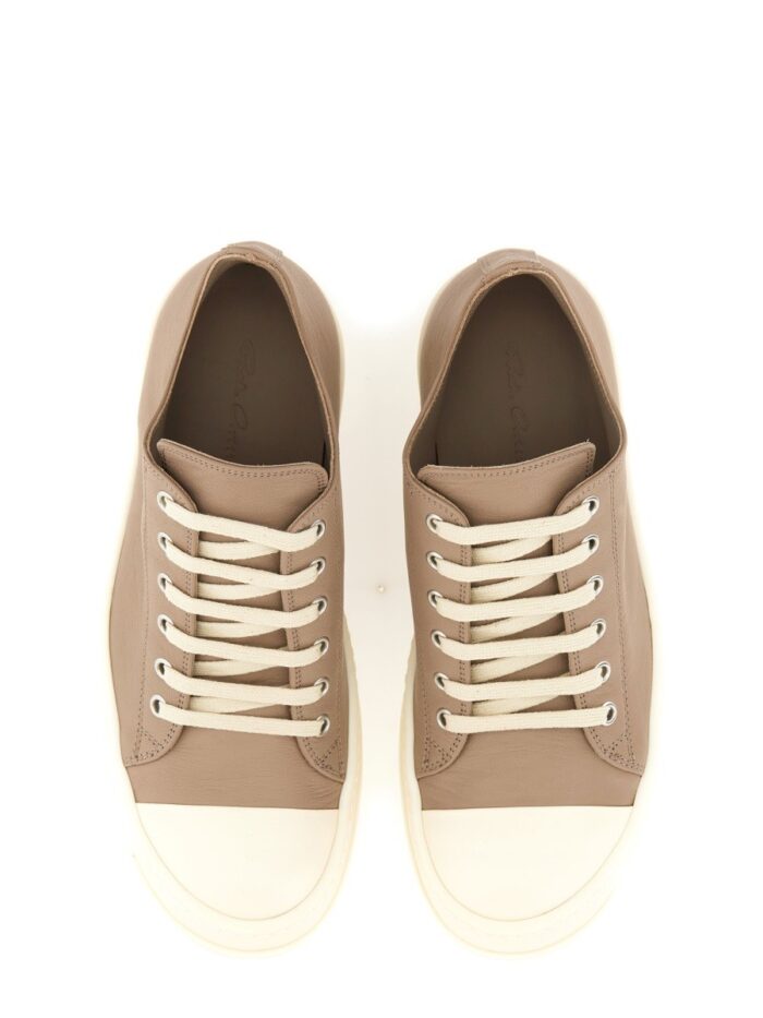 RICK OWENS LEATHER SNEAKER