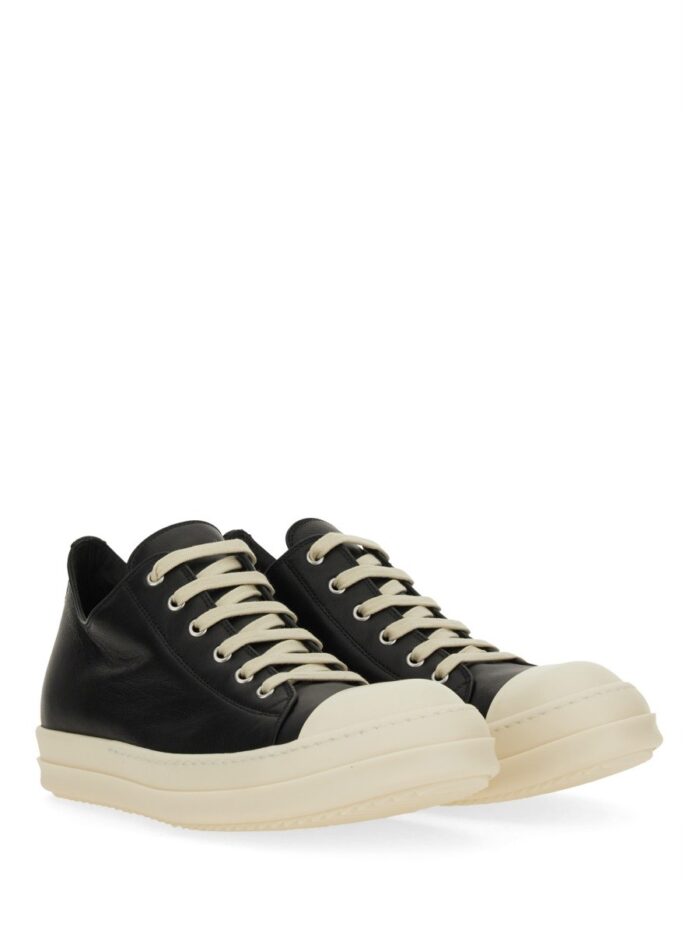 RICK OWENS LEATHER SNEAKER